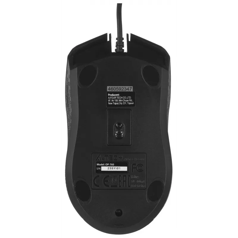 A4Tech OP-760 peles optiskais sensors USB Type-A 1200 DPI
