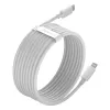 Baseus Simple Wisdom Datu Kabeļu Komplekts USB-C uz Lightning PD 20W (2 gab./Komplekts) 1,5m Balts