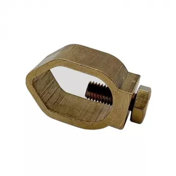 Hismart EL240241 zemējuma skava ar fiksācijas skrūvi, 25 mm, 20 mm stienim