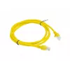 LPATCHCORD Cat.5E UTP 1,5m Dzeltens FLUKE NODOTS LANBERG 10-PAKA