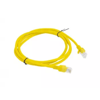 LPATCHCORD Cat.5E UTP 1,5m Dzeltens FLUKE NODOTS LANBERG 10-PAKA