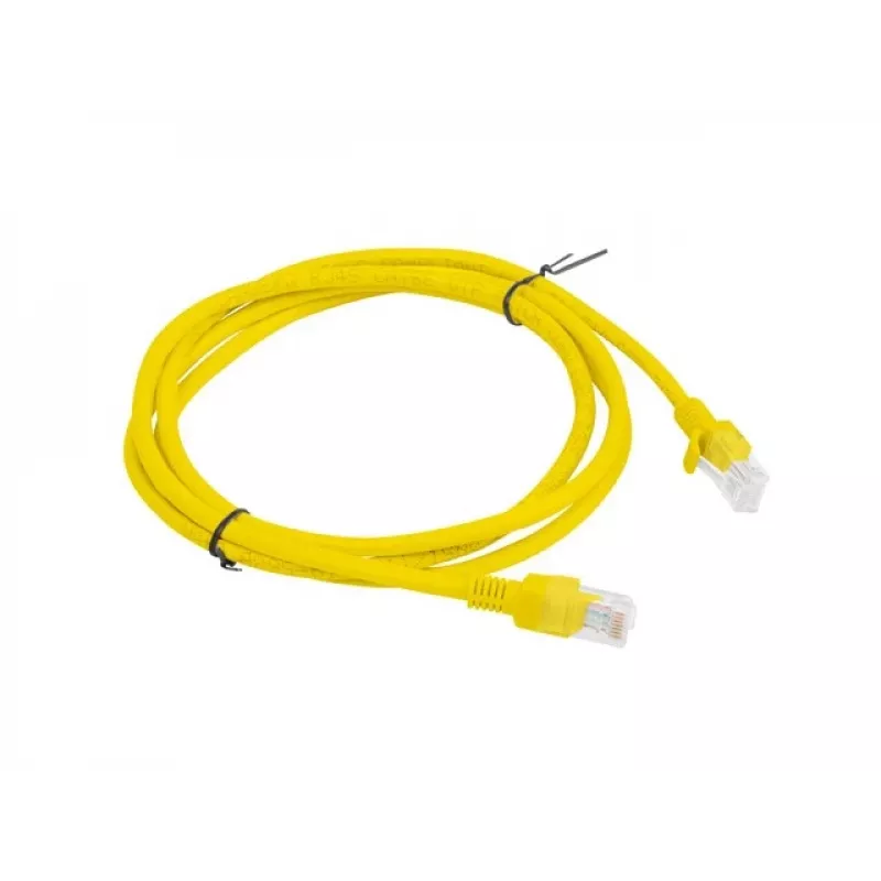 LPATCHCORD Cat.5E UTP 1,5m Dzeltens FLUKE NODOTS LANBERG 10-PAKA