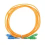 Optiskās šķiedras kabelis Extralink EX.14862 20 m FTTH G.652D SC–SC pilns duplekss dzeltens