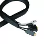 LogiLink KAB0083 kabeļu čaula ar rāvējslēdzēju, 50 mm, 5 m, melna
