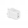 Dicota lādētājs - kompakts, GaN - 65 W - 5 A - PD 3.0 - 3 porti (2 x USB-C, USB)