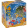 Bubble-Mower zāles pļāvējs ar ziepju burbuļiem, zils/sarkans