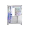 PC korpuss MODECOM Volcano Panorama Midi Tower balts — micro ATX, rūdīts stikls, ARGB, USB-C, atbalsta GPU līdz 400 mm
