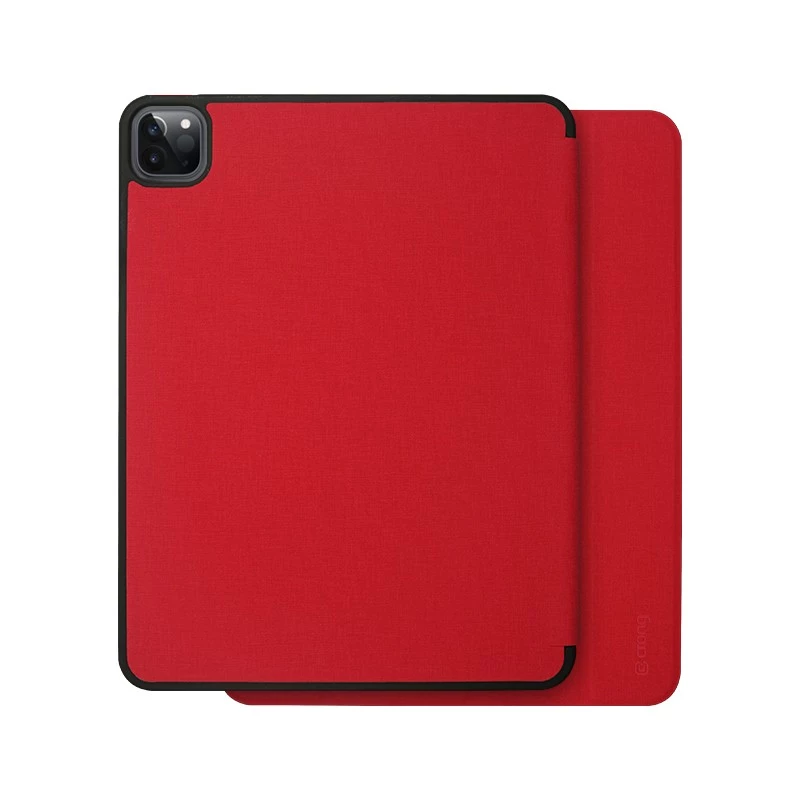Crong FlexFolio CRG-FXF-IPD112-RED atverams futrālis iPad Air 11 M3 (2025)/M2 (2024), iPad Air 10.9 (5-4 gen.), iPad Pro 11 (2022-2021), 27,7 cm (10,9″), ar Apple Pencil vietu, sarkanā krāsā