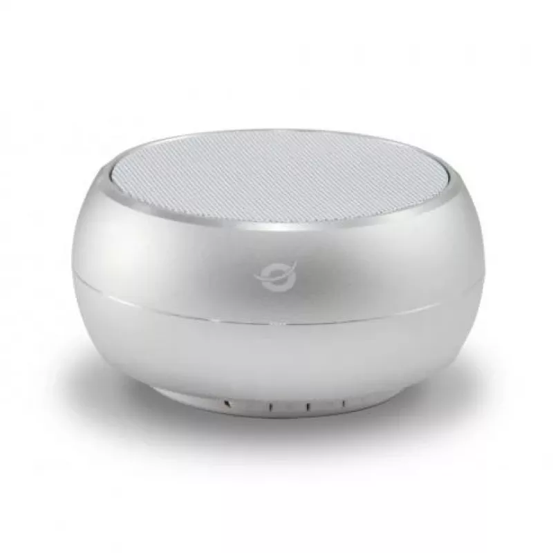 Conceptronic BEATTIE 01S bezvadu Bluetooth skaļrunis, 3 W, Bluetooth 3.0+HS, ar mikrofonu, microSD, Micro-USB, sudrabains
