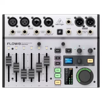 Digitālais mikseris Behringer FLOW 8 — 8 kanālu USB audio interfeiss