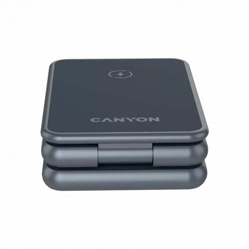 CANYON Salokāms bezvadu lādētājs OnCharge 309 15W 3in1 Metāls