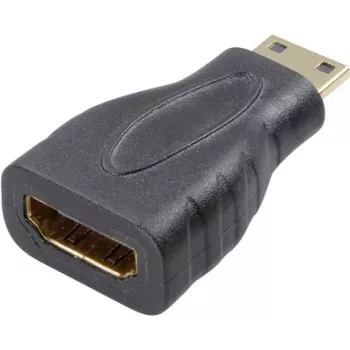 SpeaKa Professional HDMI adapteris [1x HDMI spraudnis C Mini - 1x HDMI ligzda] Melns, apzeltīti kontakti (SP-7869908)