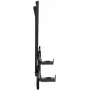 Manhattan Soundbar Mount Universal — sienas vai VESA stiprinājums skaņas joslai līdz 15 kg, dziļuma regulēšana, montāža virs vai zem TV, melns
