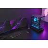 TACENS Mars Gaming MCPRISMA Midi Tornis PC korpuss, Melns, rūdīts stikls, atbalsta ATX/Micro-ATX/Mini-ITX, 2x3.5 collu + 2x2.5 collu sloti