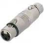 Neutrik Audio invertējošais adapteris XLR3 (siev.) - XLR3 (siev.) NA3FF