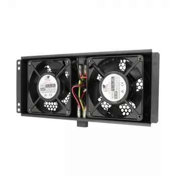 Dzesēšanas ventilators Extralink 2 FANS ROOF COOLING UNIT 220V AC Melns Metāls