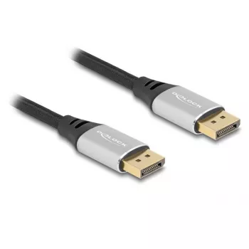 DeLOCK DisplayPort kabelis 16K 60 Hz 1 m sudraba metāls