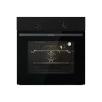 Gorenje Cepeškrāsns BO6615E01B | 60 L | Elektriskā | EnamelClean | Pievilšanas-pagriešanas pogas | Melna