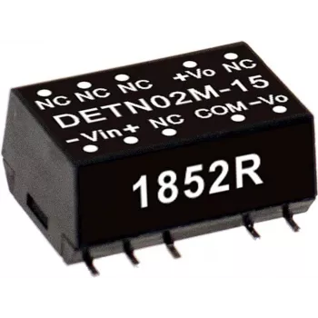 Līdzstrāvas pārveidotājs Mean Well DETN02L-05, 2 W, ieeja 4.5–5.5 V, izeja 200 mA, 10.9×15.2×7.1 mm