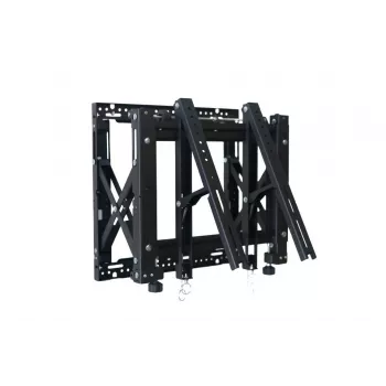 Edbak VWPOP65-P Sienas stiprinājums plakanajiem ekrāniem - 60 kg, 42-65 collas, VESA 100x100-400x200 mm, melns