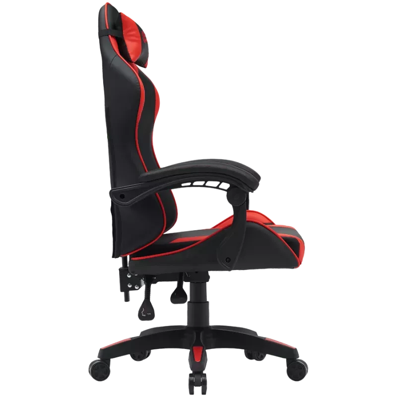 Spēļu krēsls CANYON Core SGCH2 — ergonomisks dizains, regulējams augstums, melns/sarkans