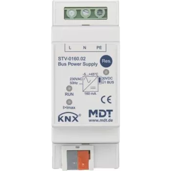 MDT STV-0160.02 kopnes barošanas bloks, 2TE, REG, 160mA (STV-0160.02)