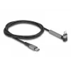 USB Type-C uz Lightning uzlādes un datu kabelis ar leņķa savienotāju un statīva funkciju, DELOCK 1.5 m, 9 V 3 A (MFi)