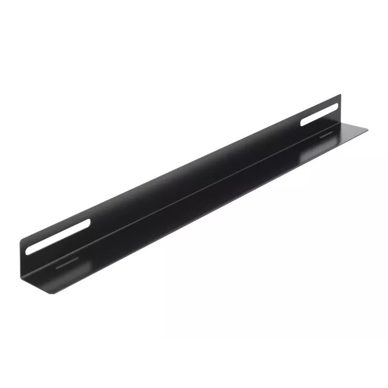 Montāžas kronšteins DeLOCK 19 collu 450x40mm 2 gab. Melns Metāls