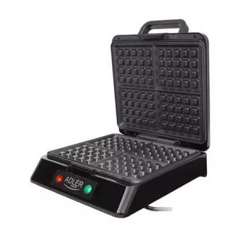 Adler AD 3036 vafeļu gludeklis 4 vafelēm Melns,Pelēks 1500 W