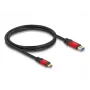 USB kabelis DeLOCK 80617 1m USB Type-A uz Type-C 10 Gbps
