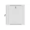 Lanberg sienas montāžas 19 inch 12U 600x600mm pelēks skapis ar stikla durvīm