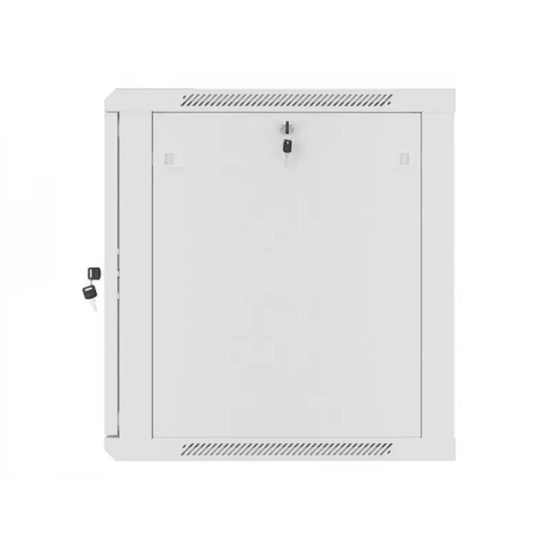 Lanberg sienas montāžas 19 inch 12U 600x600mm pelēks skapis ar stikla durvīm