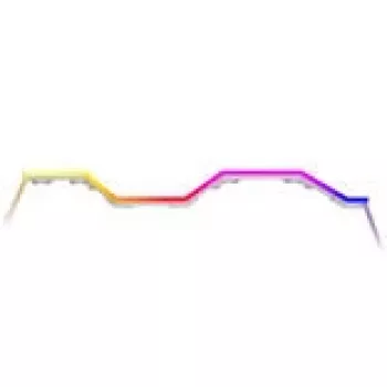 LED lente HYTE Noodle LN70 ARGB White — adresējama ARGB apgaismojuma lente datora korpusiem un fona apgaismojumam
