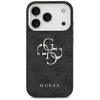 GUESS | Hardcase 4G | Aizmugures vāciņš | iPhone 17 Pro Max | Apple | Ekoloģiskā āda/PC/Plastmasa/TPU | Melns