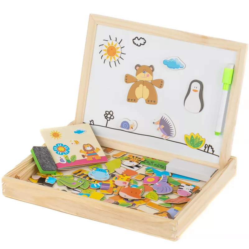 Extralink Toys Divpusējā krīta-magnētiskā tāfele izglītojoša