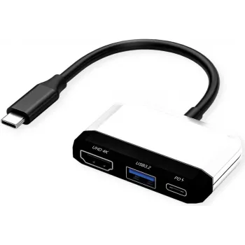 VALUE USB-C uz HDMI adapteris 4K@30Hz + USB-A + PD