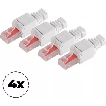 ShiverPeaks 75011-4 RJ45 savienotājs Cat. 6, bezinstrumentu, 8P8C