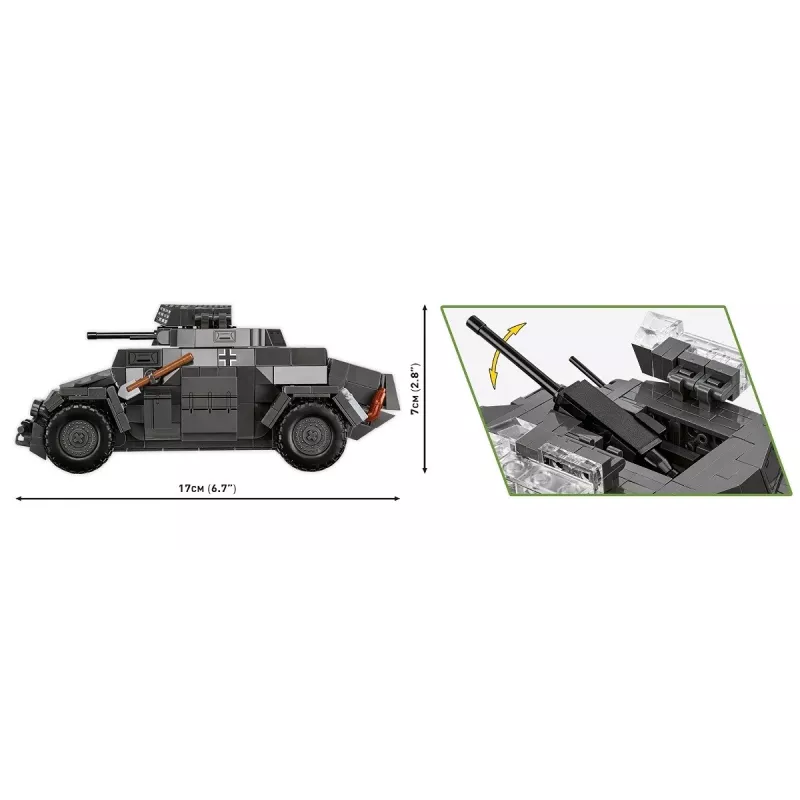 Cobi Bloķi Sd.Kfz 222 modelis COBI-2657 — 502 bloki