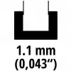 Rezerves zāģa riepa 4501753, priekš akumulatora ķēdes zāģa GE-LC 18/25-1 Li (25cm, 1,1mm)