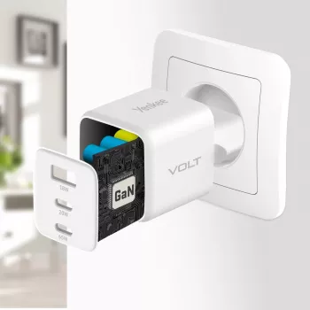 YENKEE YAC G65 WH VOLT USB-C 65W 3A barošanas adapteris