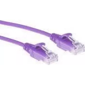 ACT Purple 1,5 m LSZH U/UTP CAT6 datacentra plānā patch kabelis ar aizsargātu RJ45 spraudni
