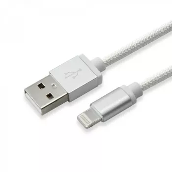 Sbox USB 2.0 8 Pin IPH7-S sudraba kabelis 1.5m