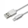 Sbox USB 2.0 8 Pin IPH7-S sudraba kabelis 1.5m