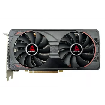 Grafikas karte BIOSTAR GeForce RTX 3060 Ti — 8 GB GDDR6, 256 bitu, PCIe 4.0, 1665 MHz boost, 3×DP/1×HDMI, 2 ventilatori