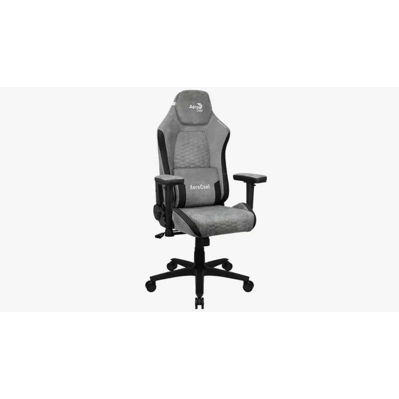 Aerocool Crown AeroSuede Universāls spēļu krēsls Ar polsterētu sēdekli Akmens pelēks