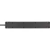 Brennenstuhl Bremounta pagarinātājs ar 5 rozetēm un 2x USB-C, 3 m, melns