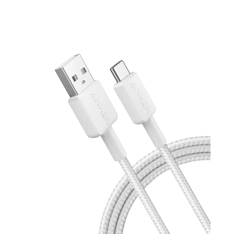 Anker A81H5G21 USB A uz USB C kabelis — 0,9 m, balts