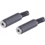 Vadu savienotājs ShiverPeaks BS51311-2 2.5 mm Melns Sievišķais