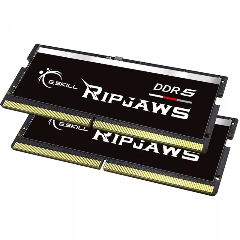 SO-DIMM 32 GB DDR5-5600 (2x 16 GB) Dual-Kit, Arbeitsspeicher schwarz, F5-5600S4040A16GX2-RS, Ripjaws, INTEL XMP