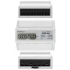Qoltec Trīsfāžu Divvirzienu Elektroniskais Skaitītājs | DIN sliedes enerģijas patēriņa mērītājs | 400V | 100A | LCD | 4P